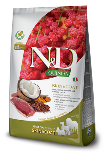 N&D Quinoa Sckin&Coat Duck,Coconut & Curcuma